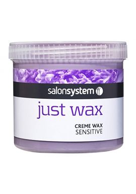 Salon System Just Wax Sensitive Cream Wax with Aloe Vera and Organic Lavender 450g, 3 Pack