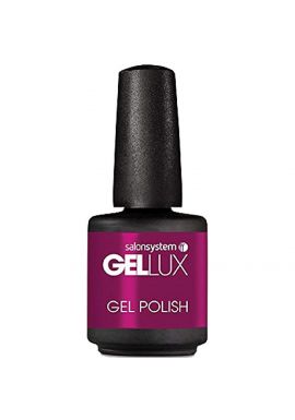 Salon System Gellux Gel Nail Polish, Crimson Crush, 15 ml